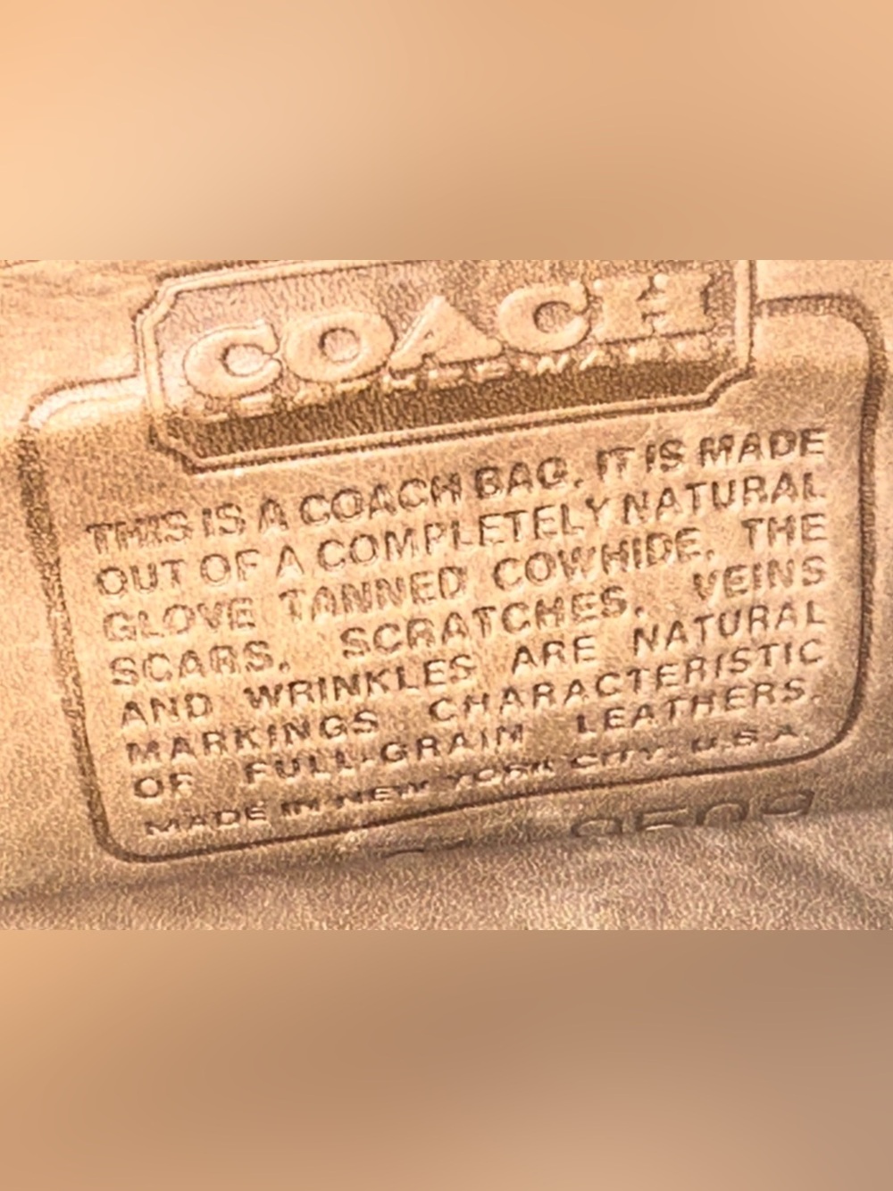 Rare VTG COACH Bonnie CASHIN Brass Kiss Lock Putty Leather CLUTCH #9720 NYC